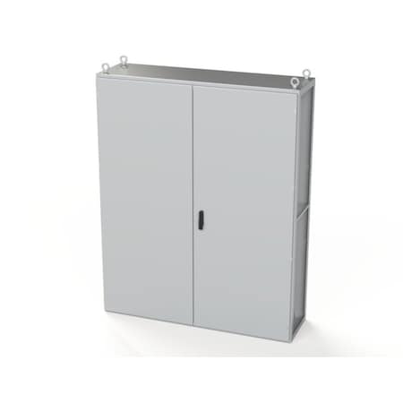 Saginaw Control & Engineering 3 Point Latch with Padlock Swing Handle Electrical Enclosures, 78.74 in H, 18 in D, 62.99 in W SCE-T201605LG